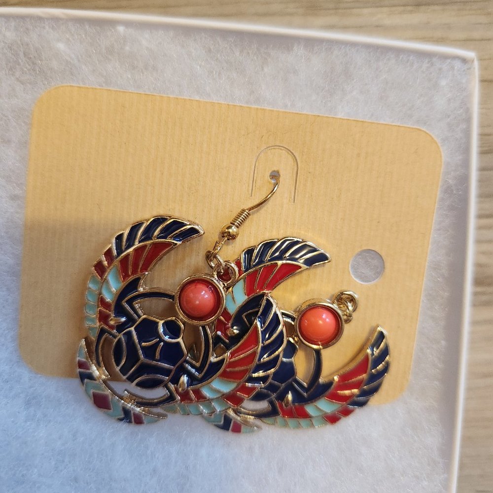 Scarab earrings